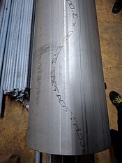 Rundrohr Fertigung 273x3 V2A